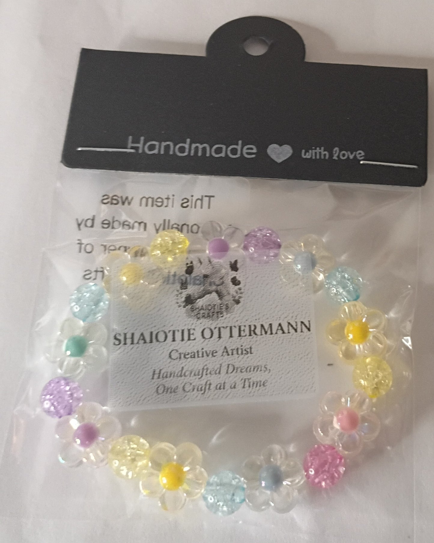 Handmade bracelet made by Shaiotie's Crafts