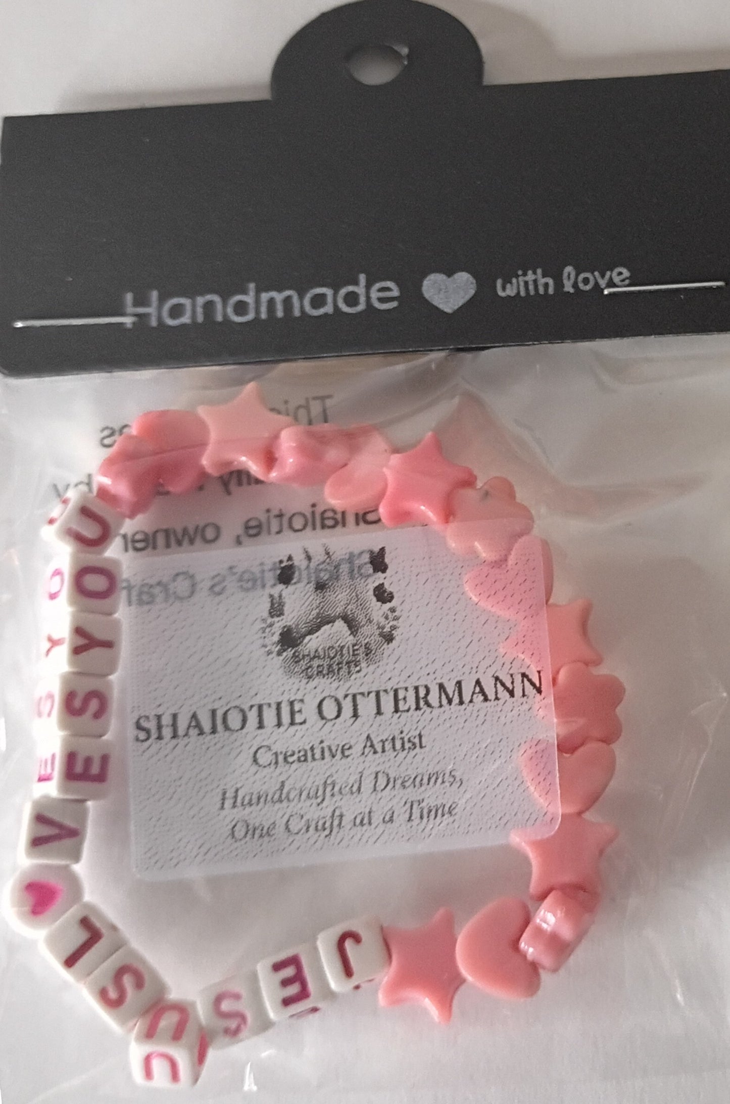 Handmade bracelet made by Shaiotie's Crafts