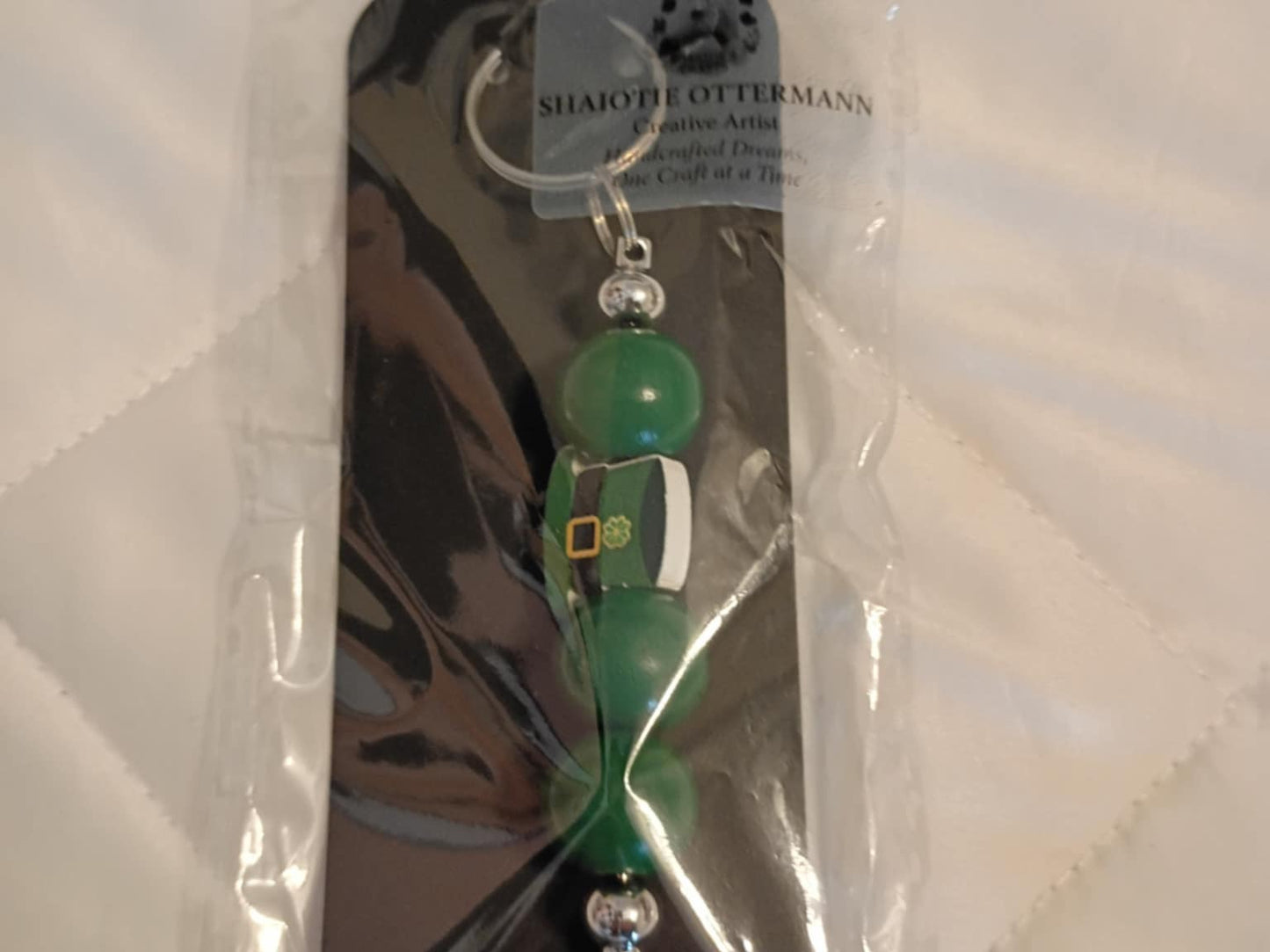 Handmade beaded keychain made by Shaiotie's Crafts aka Shaiotie Ottermann