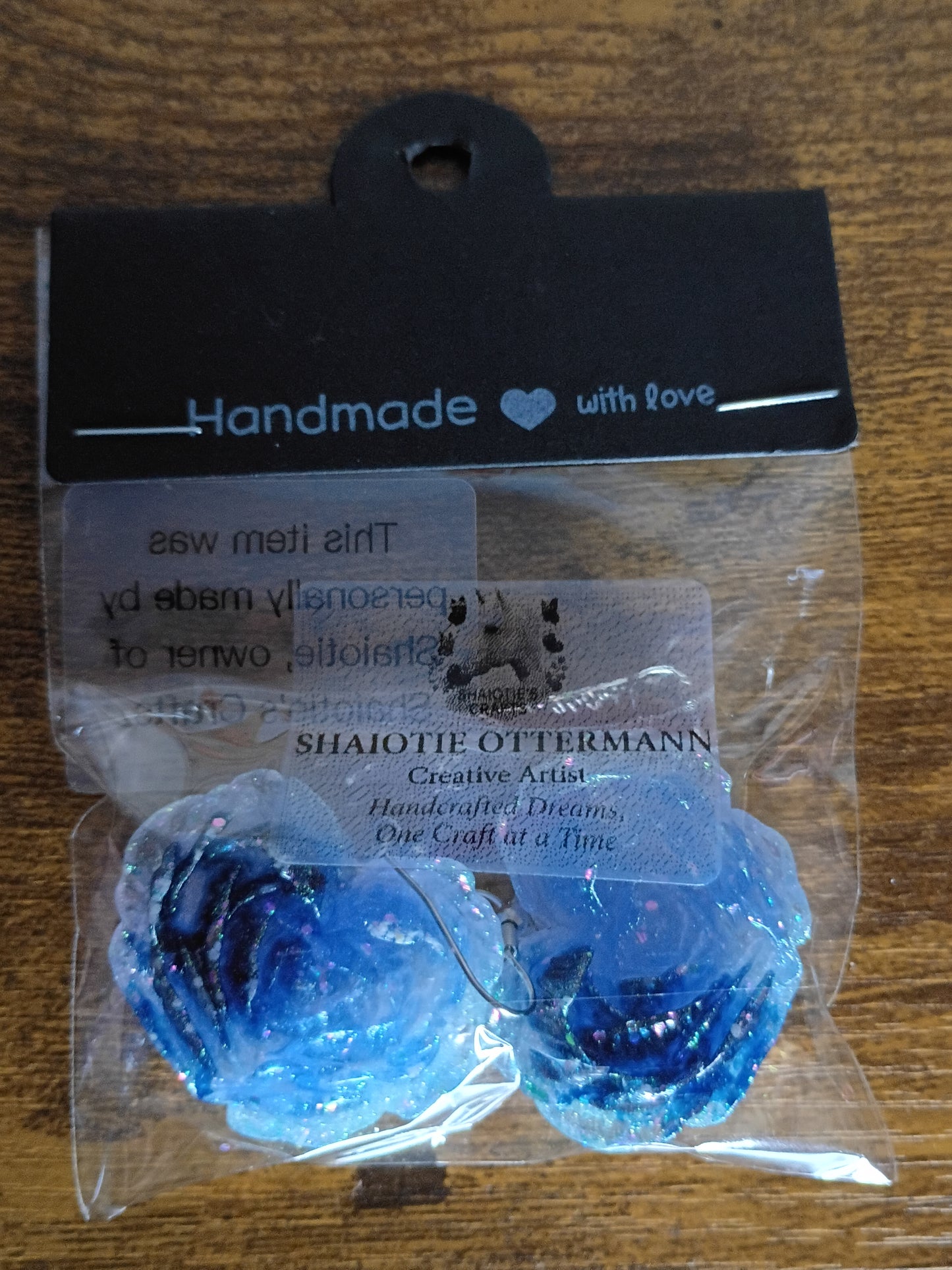 Handmade earrings made by Shaiotie's Crafts aka Shaiotie Ottermann