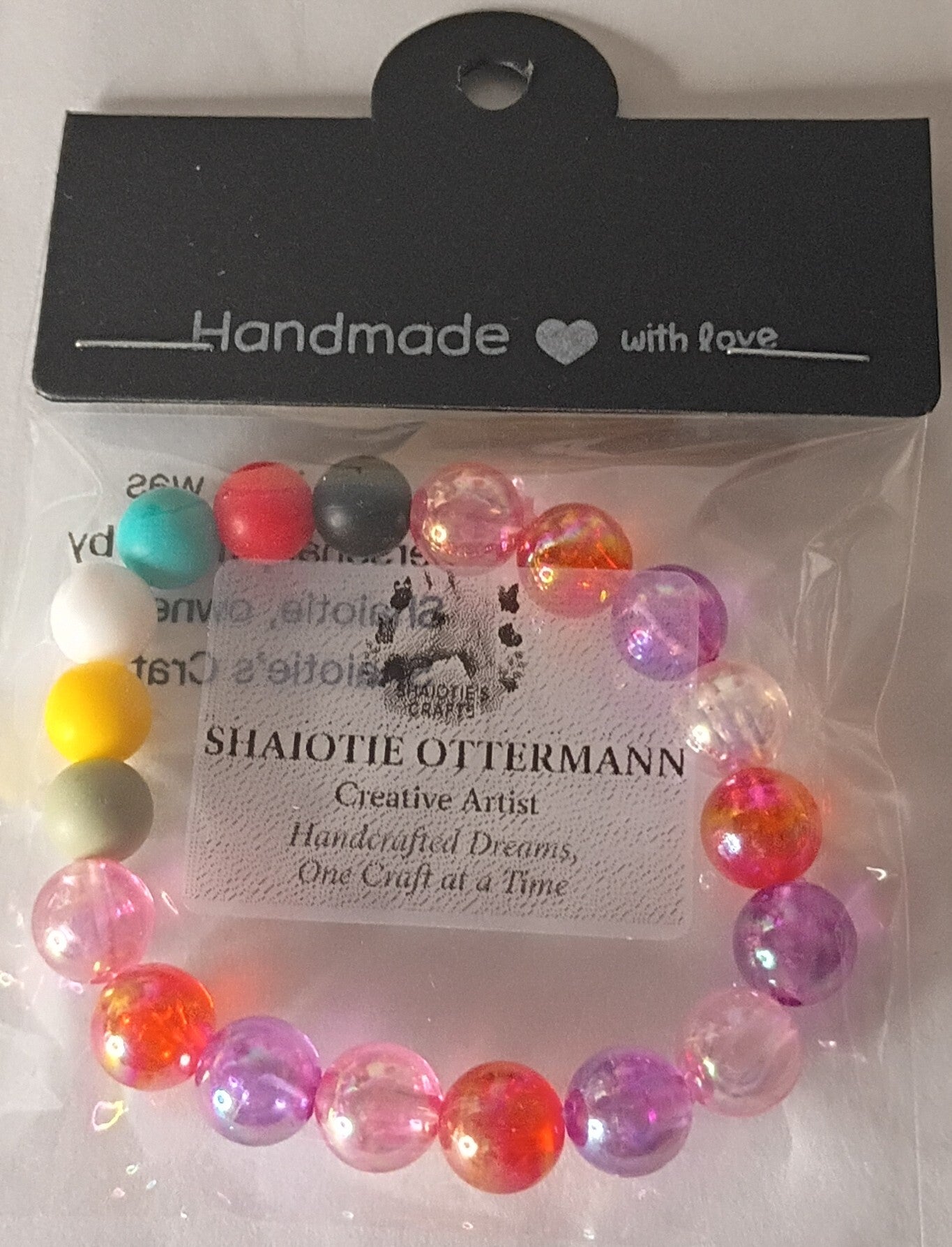 Handmade bracelet made by Shaiotie's Crafts